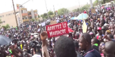 Marche de protestation contre les massacres au centre du Mali