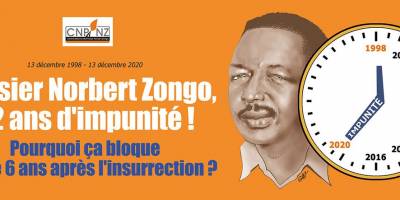 Dossier Norbert ZONGO : 22 ans d’impunité !